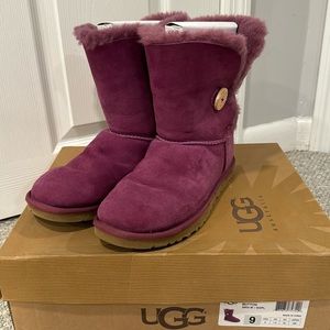 Purple Uggs - Bailey Button